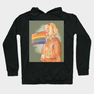 Aurora Aksnes Music Pride LGBTQ Digital Sticker Print Hoodie